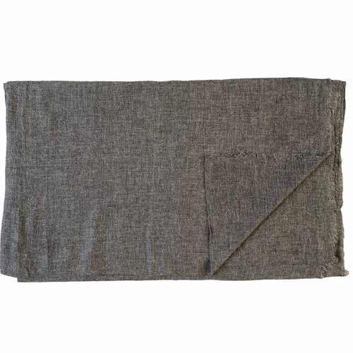 Cashmere & uld pashmina dark grey