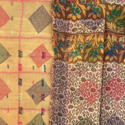kantha quilt - saritæppe - 2.3 x 1.4 M. No 124