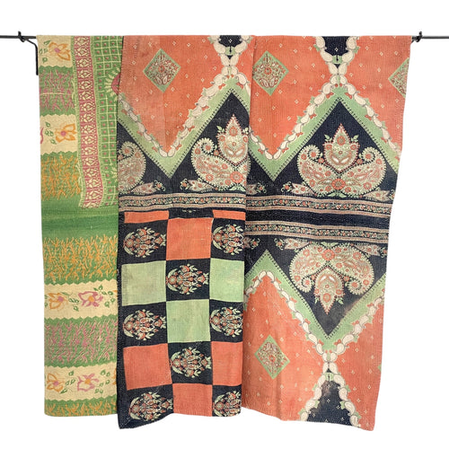 kantha quilt - saritæppe - 2.2 x 1.6 M. No 130