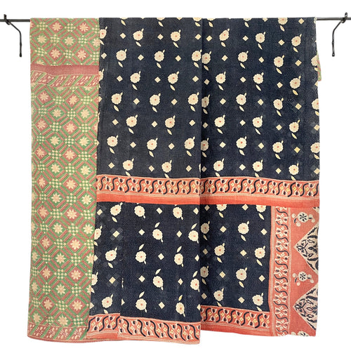 kantha quilt - saritæppe - 2.1 x 1.4 M. No 131