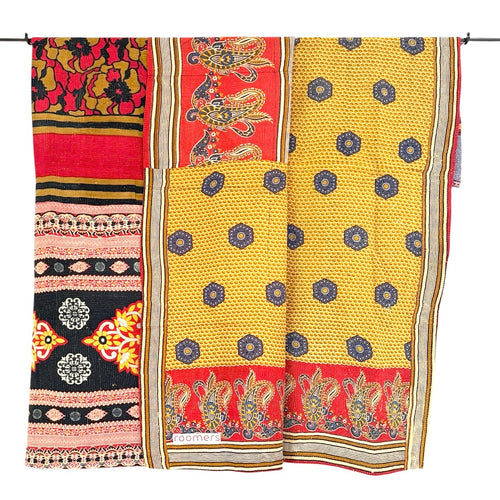 kantha quilt - saritæppe - 2.2 x 1.6 M. No 147
