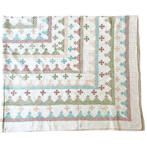 Kantha quilt New  No 11 - 2.6 x 2.2 m.