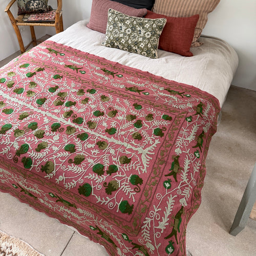 Suzani cotton throw No 15 - 2 x 1.5 M